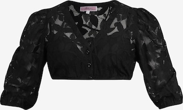 MARJO Krojová halenka 'Eckersdorf' – černá: přední strana