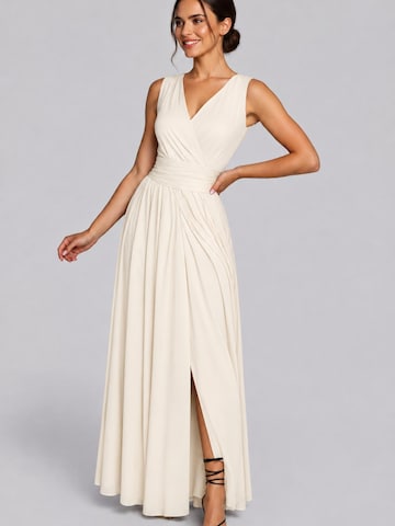Robe Madnezz House en beige : devant