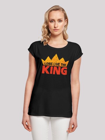 F4NT4STIC Shirt 'Disney König Der Löwen Movie Long Live The King' in Zwart: voorkant