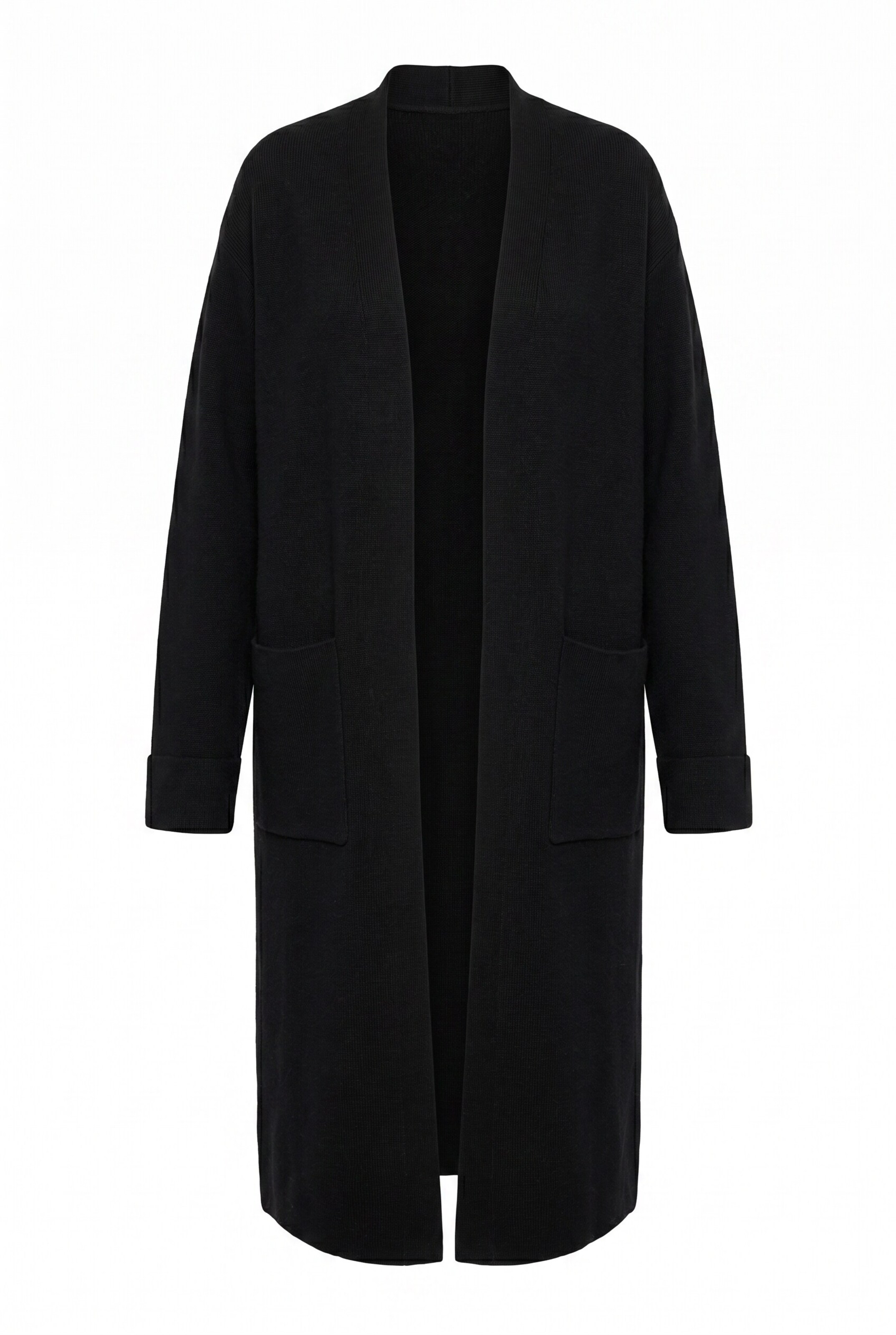 Ulla Popken Knit cardigan in Black: front