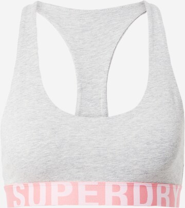 Superdry - Sujetador deportivo en gris: frente