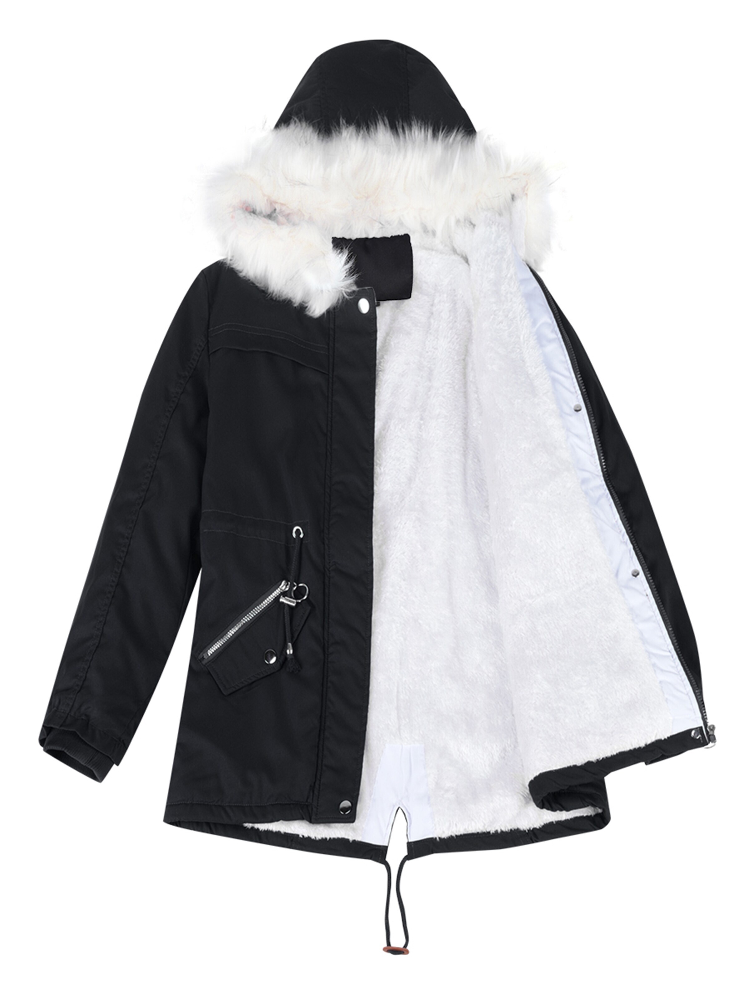 YOUTHUP Winter Jacket in Black