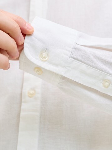 JACK & JONES Средняя посадка Рубашка 'JJEBreeze' в Белый