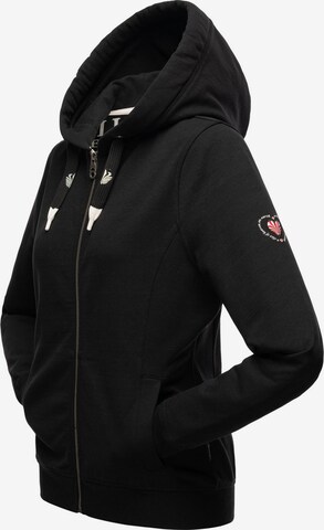 NAVAHOO Sweat jacket 'Engelshaar' in Black