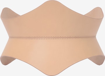 Haute Cuir - Cinturón 'Soreen' en beige: frente
