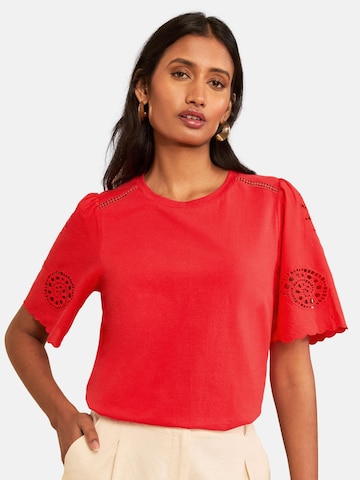 love & roses Shirt in Red: front