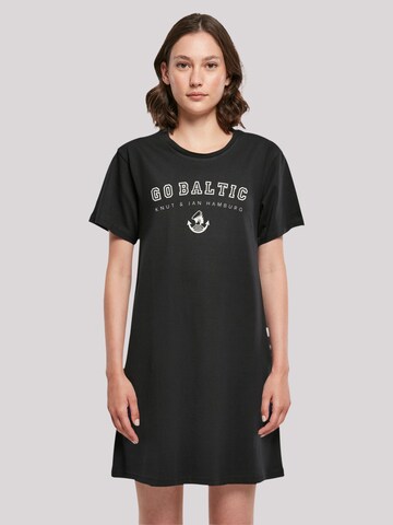 F4NT4STIC Kleid 'Go Baltic Ostsee Knut & Jan Hamburg' in Schwarz: Vorderseite