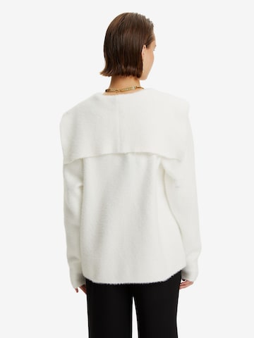 NOCTURNE Knit Cardigan in White