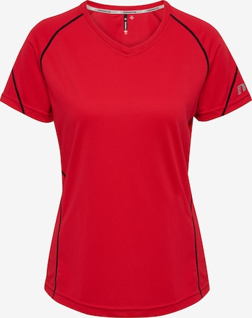 Newline Shirt in Rood: voorkant