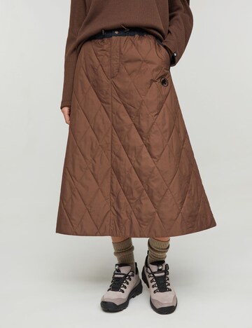 MAMMUT Athletic Skorts in Brown: front