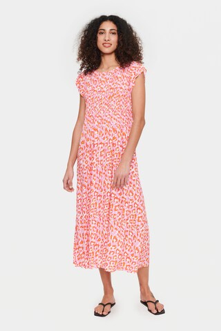 SAINT TROPEZ Summer dress 'Gisla' in Pink: front