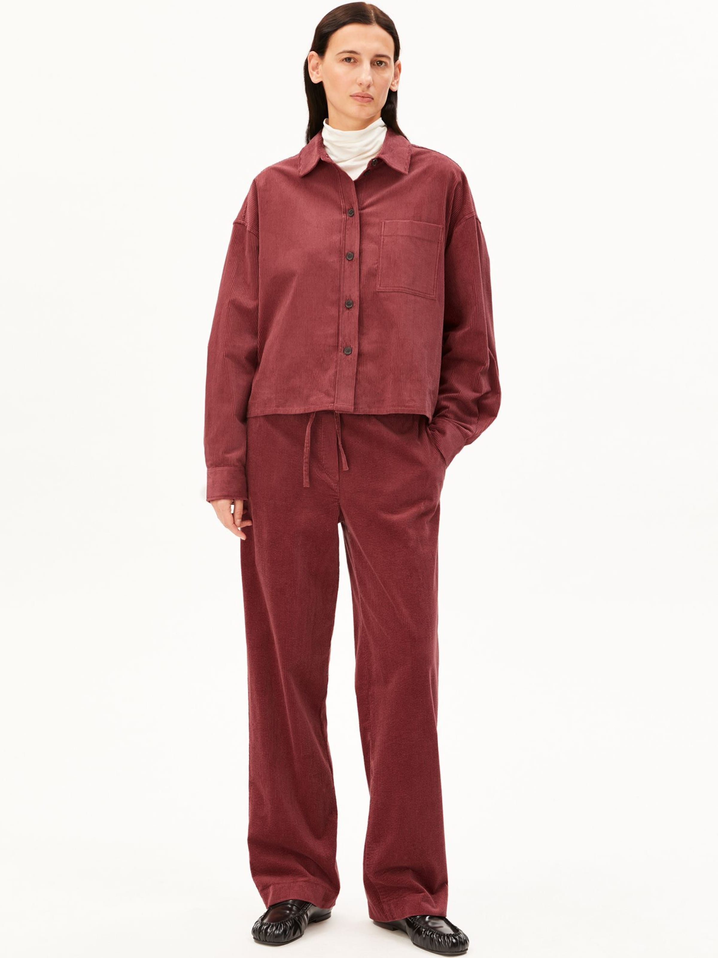 ARMEDANGELS Blouse in Rood: voorkant