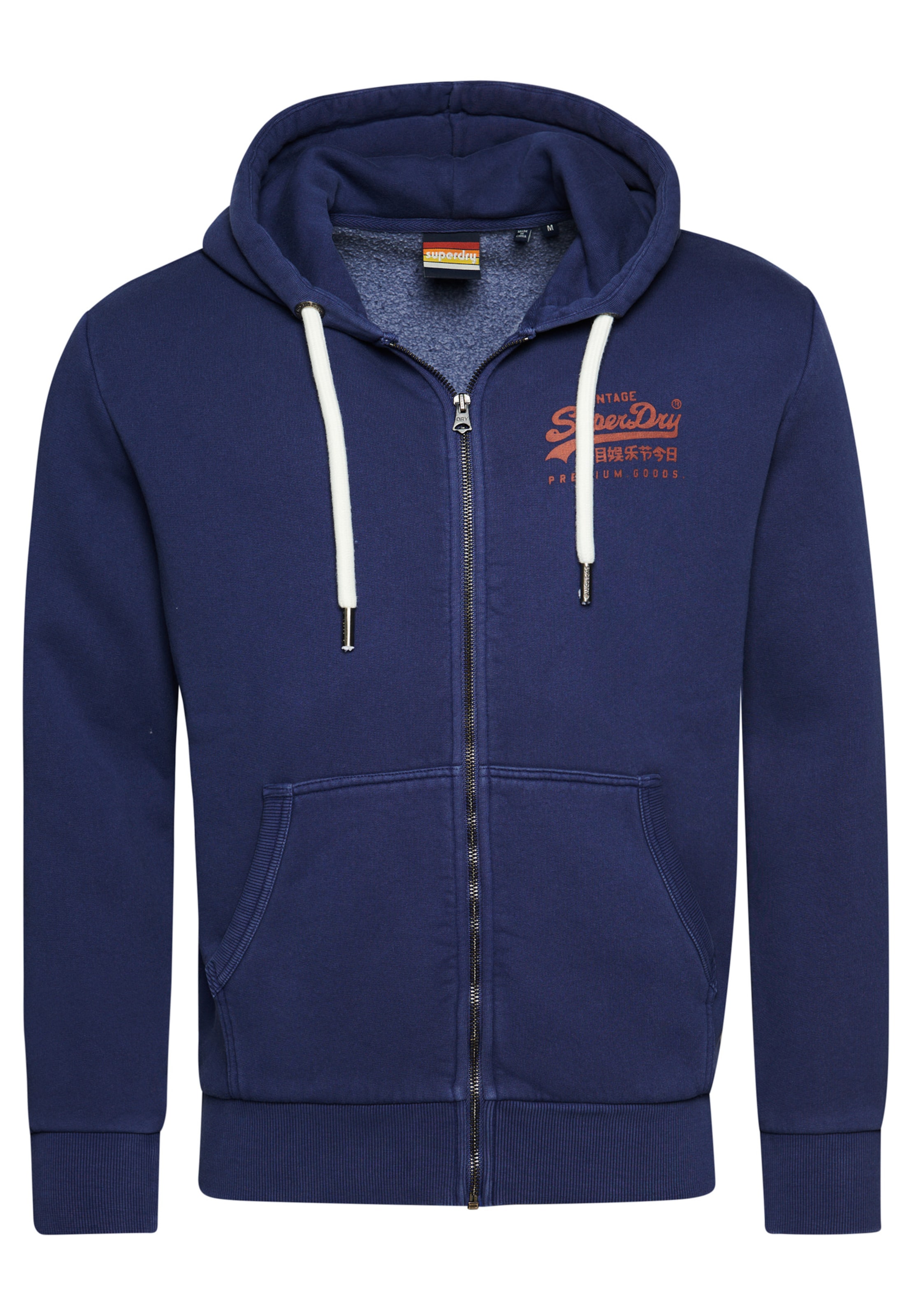 Superdry Zip Up Hoodie in Dark Blue ABOUT YOU