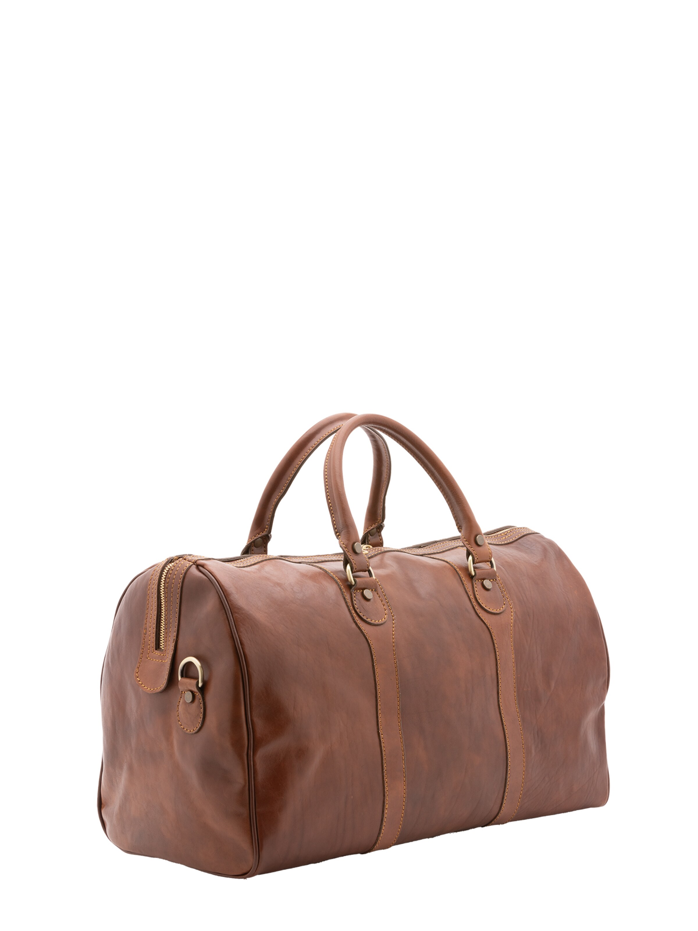 Borsa da viaggio di Viola Castellani in marrone: frontale