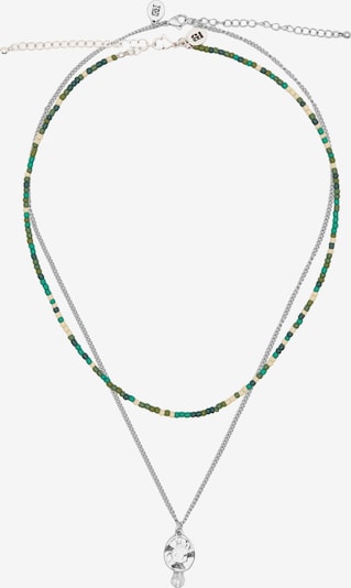Pull&Bear Ketju värissä vaaleabeige / oliivi / smaragdi / hopea, Tuotenäkymä