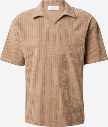 DAN FOX APPAREL Shirt 'Leif' in Beige: front