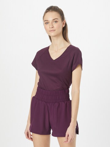 BJÖRN BORG - Camisa funcionais 'ACE' em roxo: frente