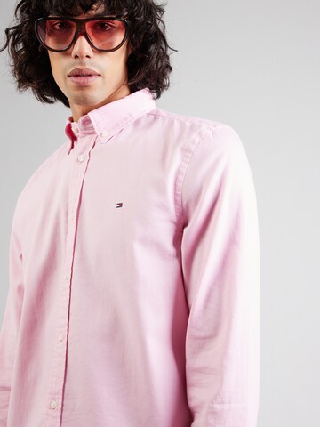 Slim fit Camicia 'FLEX' di TOMMY HILFIGER in rosa