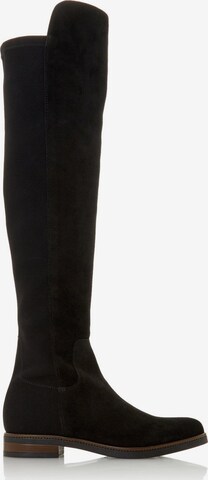 Dune LONDON Over the Knee Boots 'TROPIC' in Black