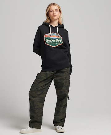 Superdry Sweatshirt 'Travel' in Schwarz