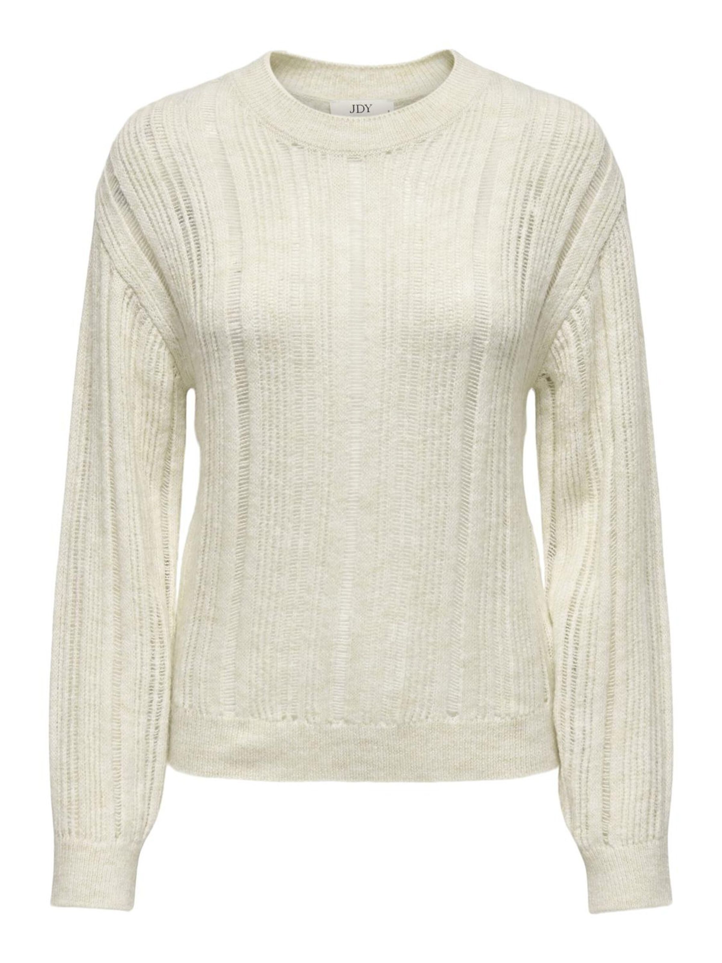 JDY Sweater in White: front