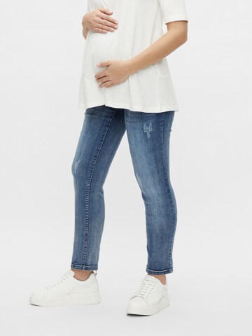 MAMALICIOUS Regular Jeans 'Etos' in Blauw: voorkant