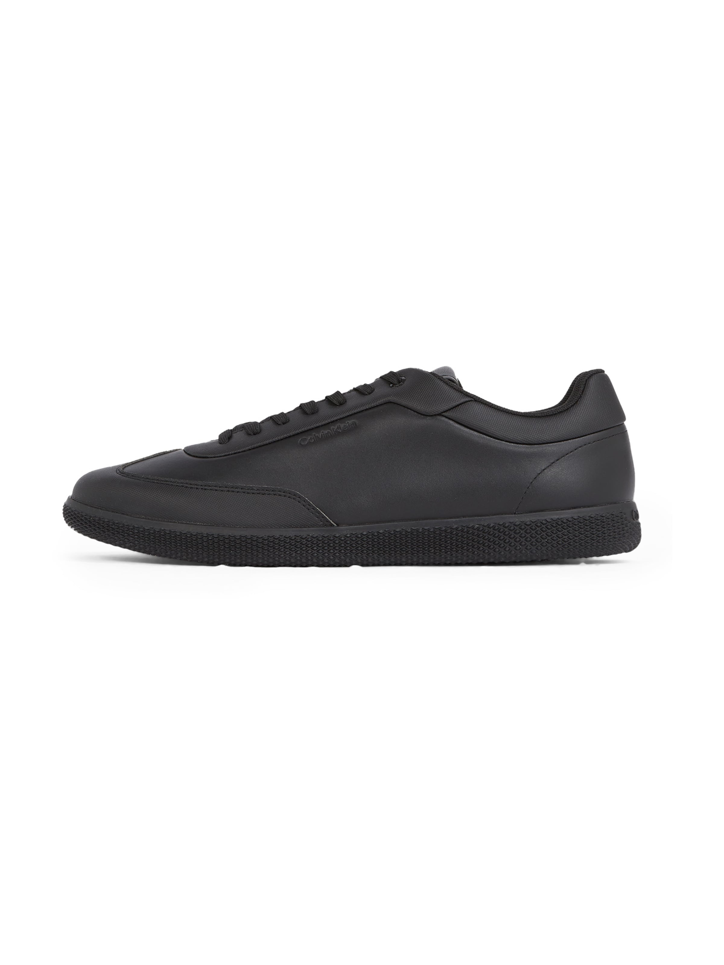 Sneaker low de la Calvin Klein pe negru: față