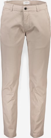 Coupe slim Pantalon chino Lindbergh en beige : devant