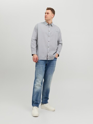 balts Jack & Jones Plus Standarta piegriezums Krekls