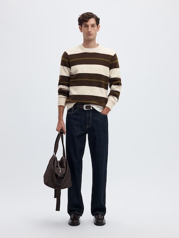 Pull-over 'SLHRAI' SELECTED en beige