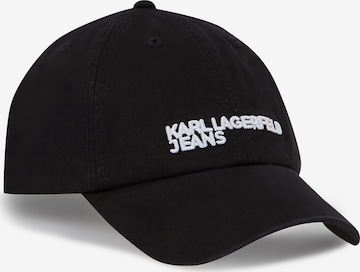 juoda KARL LAGERFELD JEANS Kepurė: priekis