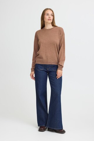 PULZ Jeans Trui 'PZSadie' in Bruin