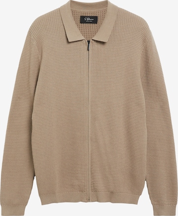 Vestes en maille s.Oliver en marron : devant