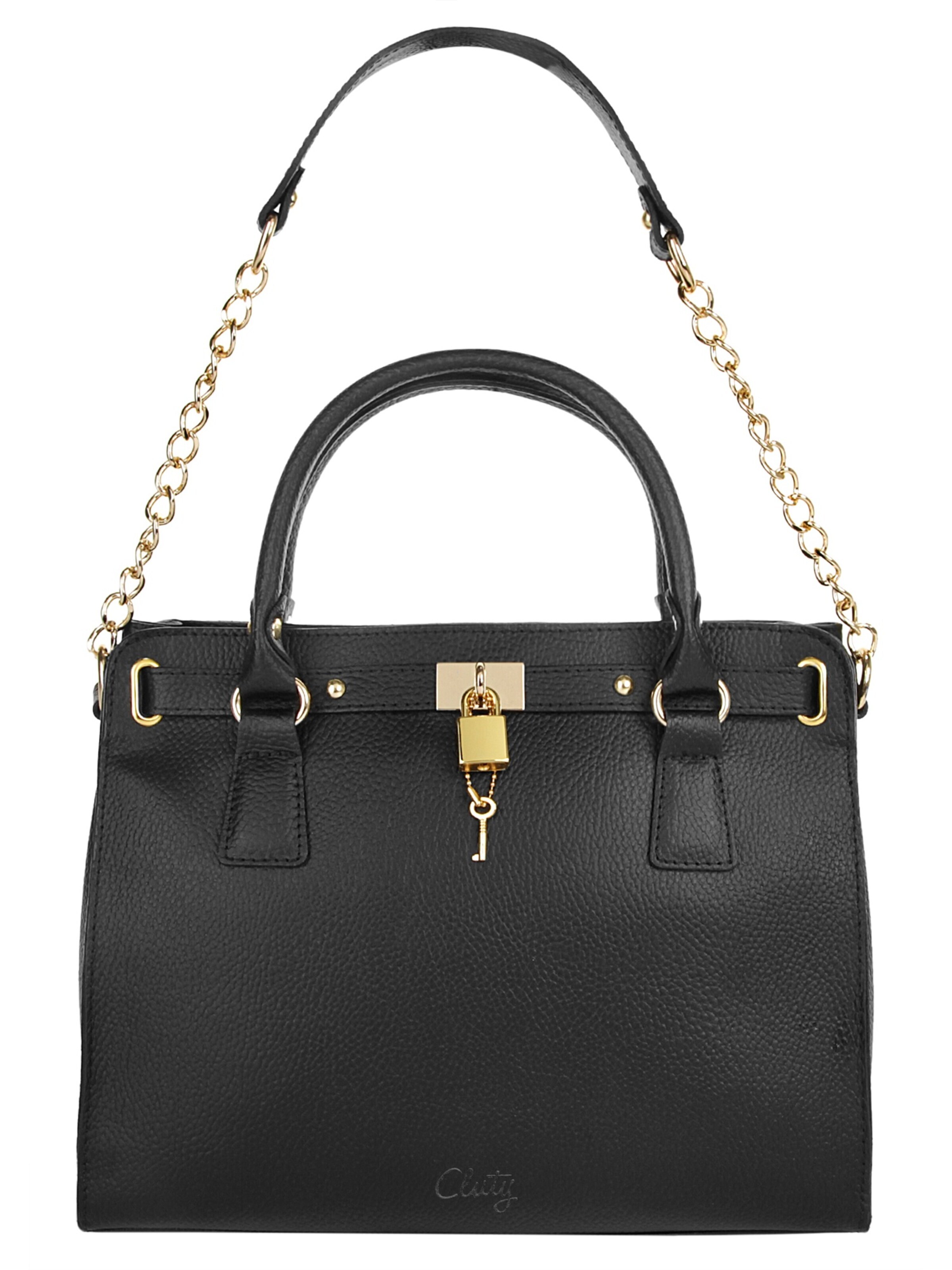 Cluty Handbag in Black: front
