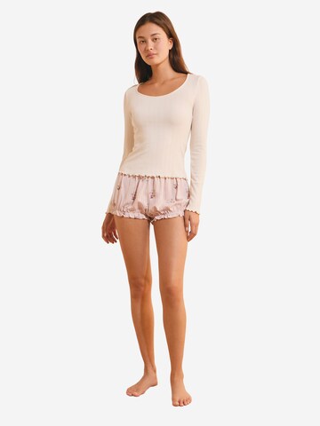 ETAM Pyjamashorts 'Clalie' in Beige