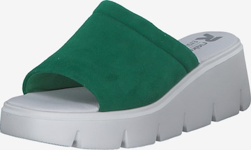 Rieker Pantolette 'Evolution' in Grün: Vorderseite