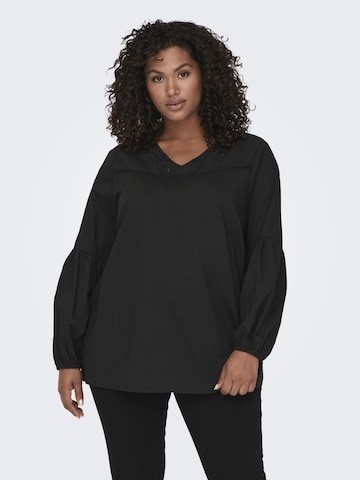 ONLY Carmakoma Blouse in Zwart: voorkant