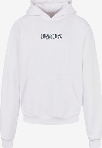 Sweat-shirt 'Peanuts - Charlie' Merchcode en blanc : devant