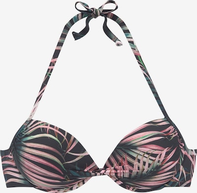 LASCANA Bikini top in 65/B in Green / Pink / Black, Item view