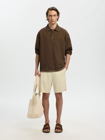 Coupe regular Chemise SELECTED en marron