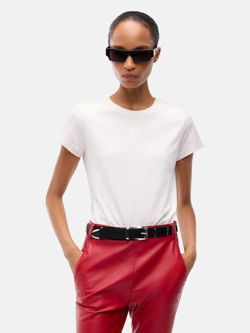 Maglietta 'PINKO BUSSOLOTTO T-SHIRT JERSEY T-SHIRT' di PINKO in bianco