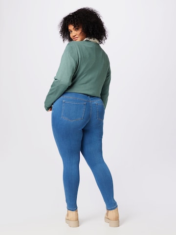 ONLY Carmakoma Skinny Jeans 'Anna' in Blue