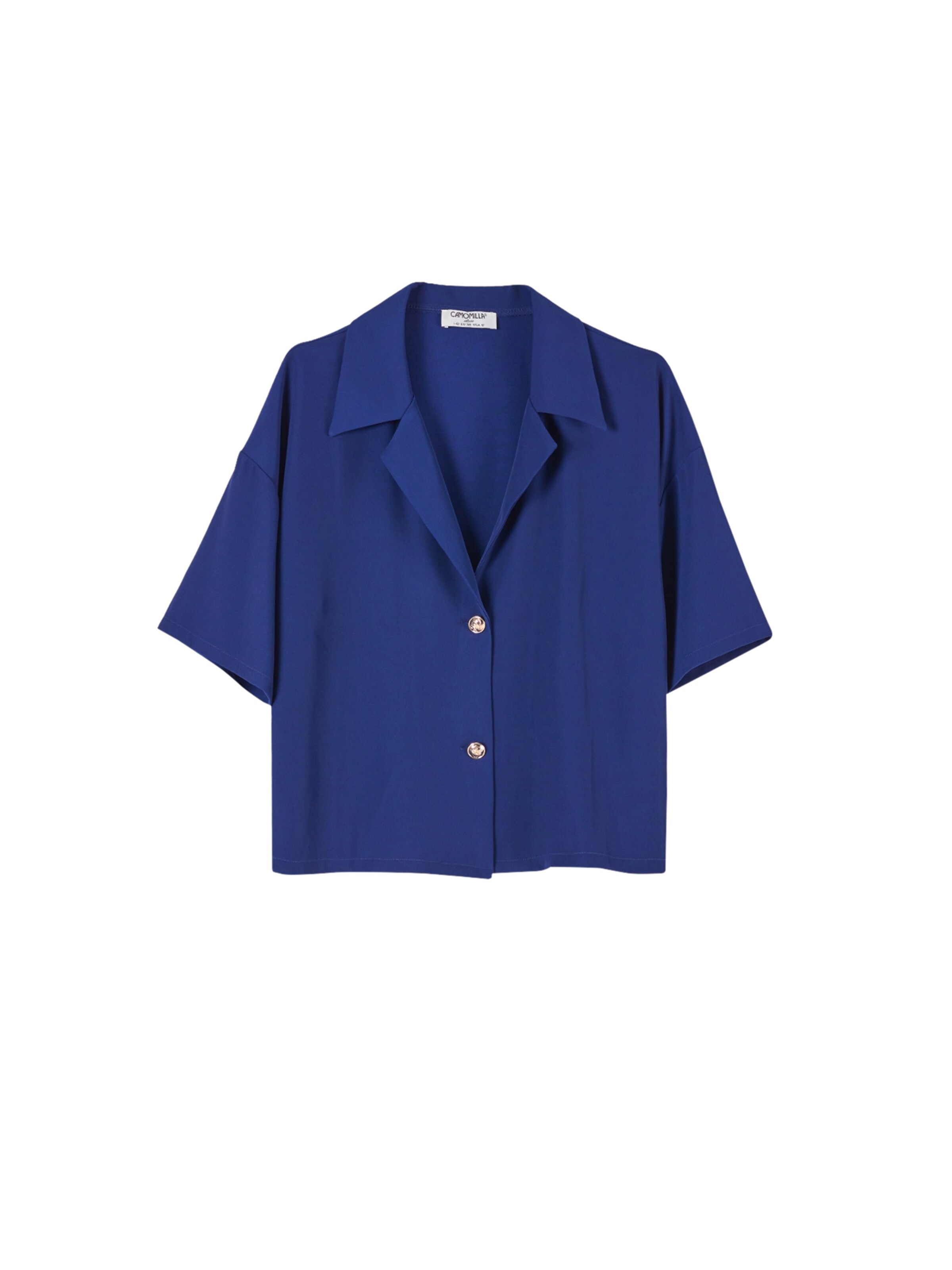 Chemisier Camomilla Italia en bleu : devant