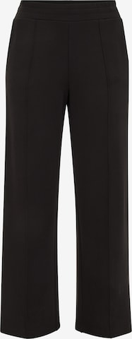 Regular Pantaloni de la WE Fashion pe negru: față