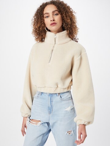 GLAMOROUS Sweatshirt in Beige: front