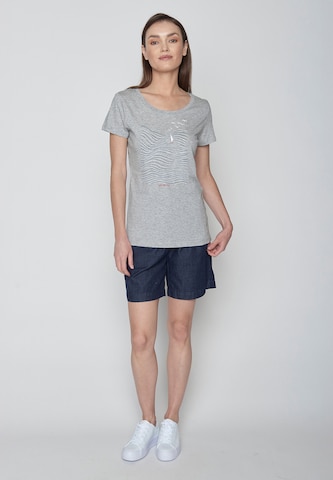 GREENBOMB Shirt 'Nature High Sea' in Grey