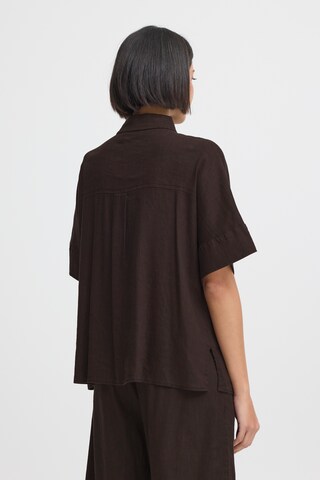 Pulz Bluse 'PZLUCA' i brun