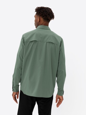 VAUDE Regular fit Athletic button up shirt 'Rosemoor II' in Green