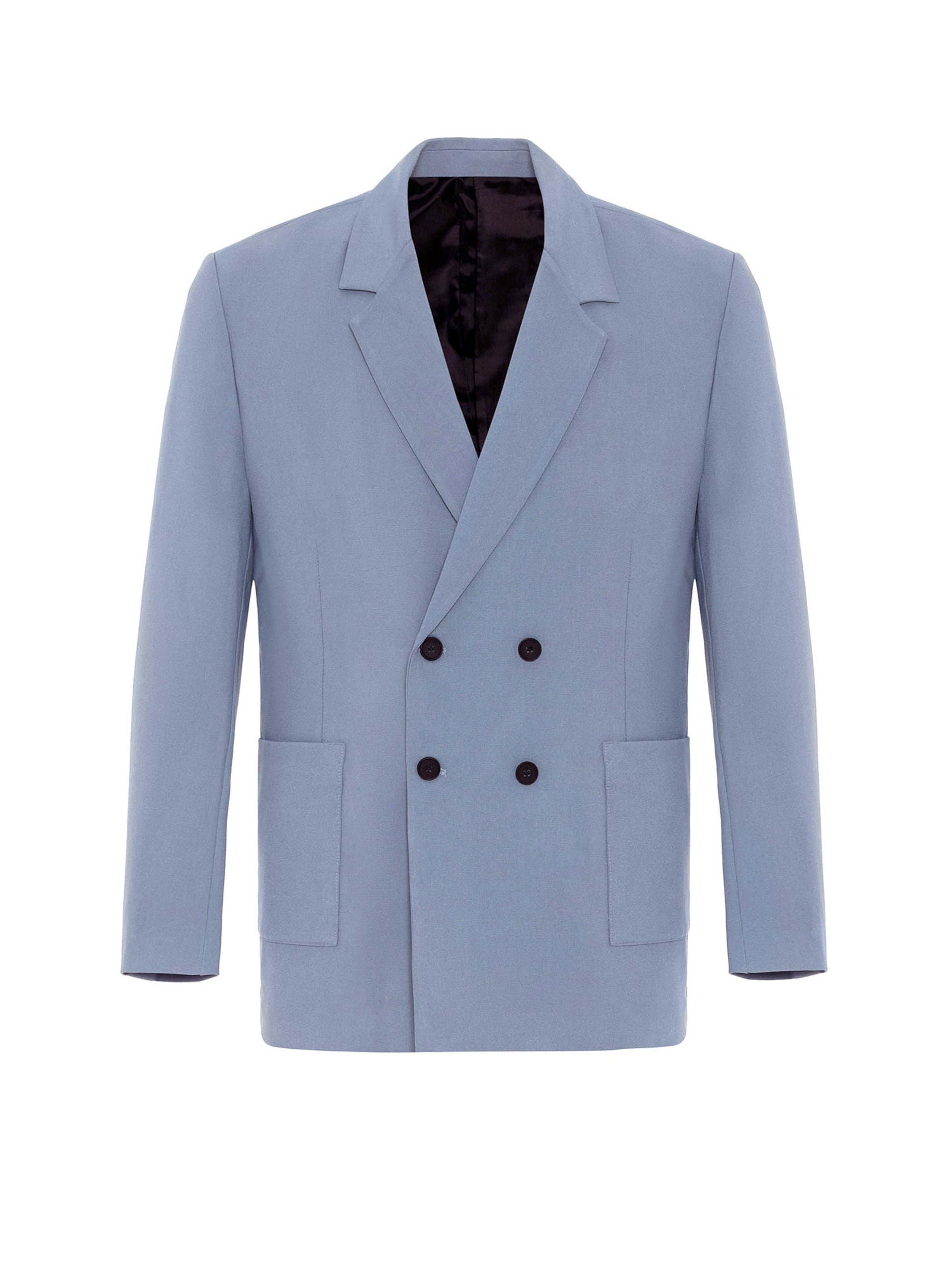 Coupe regular Veste de costume Antioch en bleu : devant