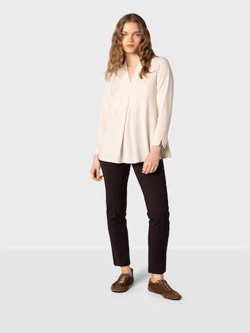 NAULOVER Slimfit Pressveckad byxa ' ' i brun: framsida